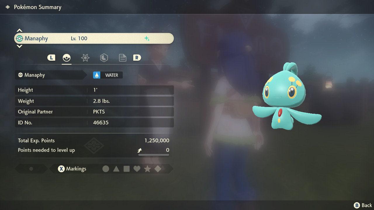 Shiny MANAPHY Pokemon Legends Arceus 6IV Competitive Battle Ready Pokémon card photo 5