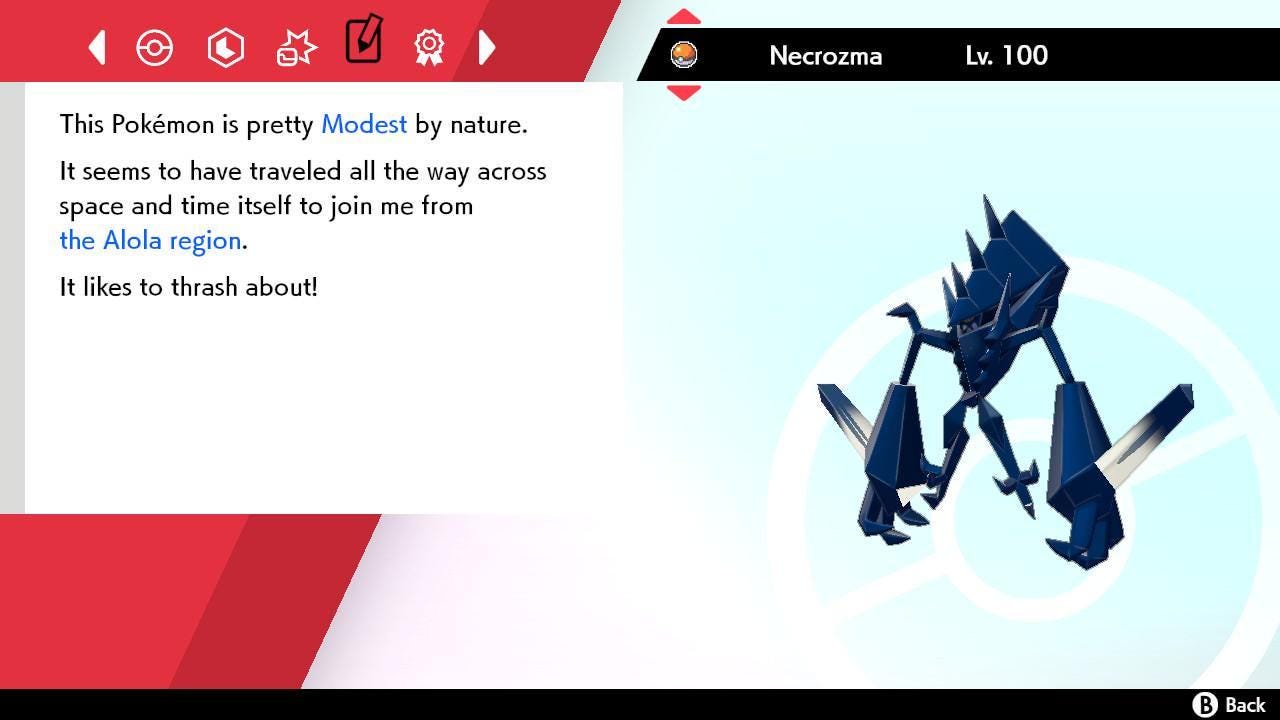 Shiny NECROZMA Pokemon Sword Shield 6IV Competitive Battle Ready Pokémon card photo 4