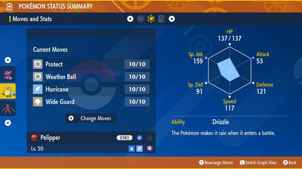 Pokemon Scarlet and Violet Shiny 6IV Event Patrick Connors Pelipper 6IV Competitive Battle Ready Pokémon card photo 2