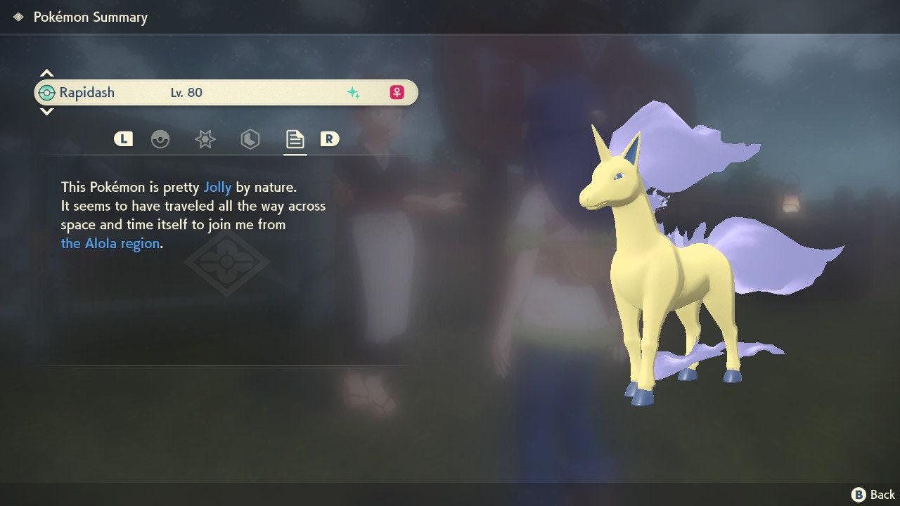 Shiny RAPIDASH Pokemon Legends Arceus 6IV Competitive Battle Ready Pokémon card photo 2