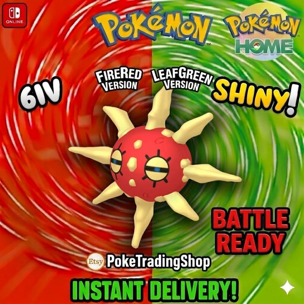 Фото покемона SHINY SOLROCK Pokémon FireRed LeafGreen 6IV Competitive Battle Ready