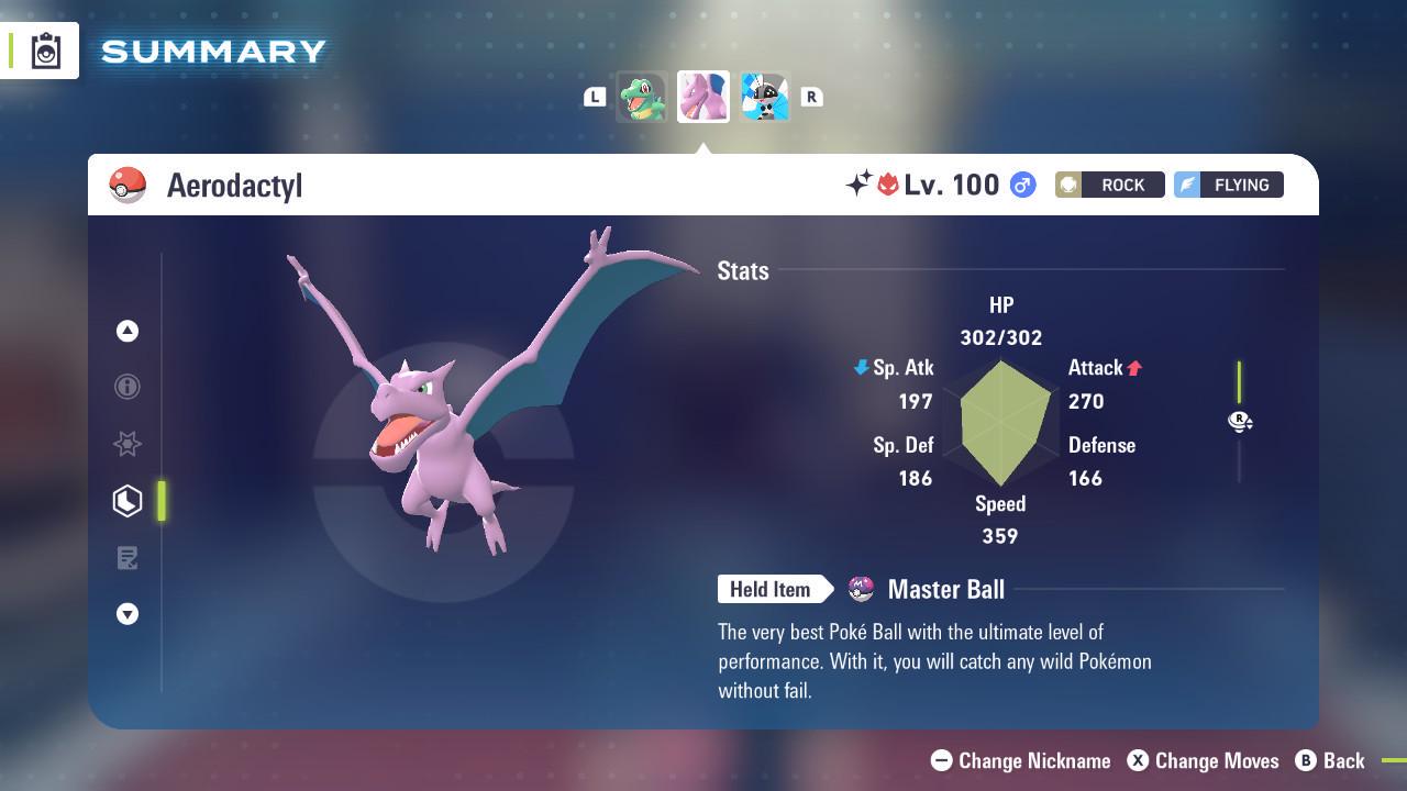 Shiny Alpha Aerodactyl Pokémon Legends ZA 6IV Competitive Battle Ready Pokémon card photo 2