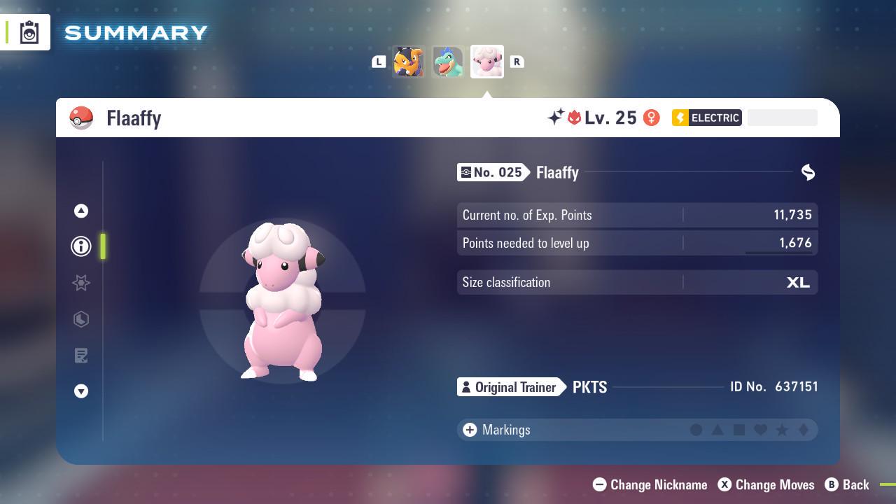 Фото покемона Блестящий Alpha Flaaffy Pokémon Legends ZA 6IV Готов к соревновательным боям 2