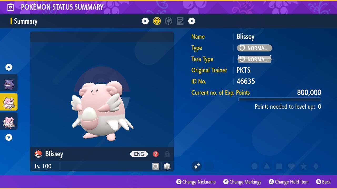 Shiny BLISSEY Pokémon Scarlet Violet 6IV Competitive Battle Ready – Scarlet & Violet Pokémon card photo