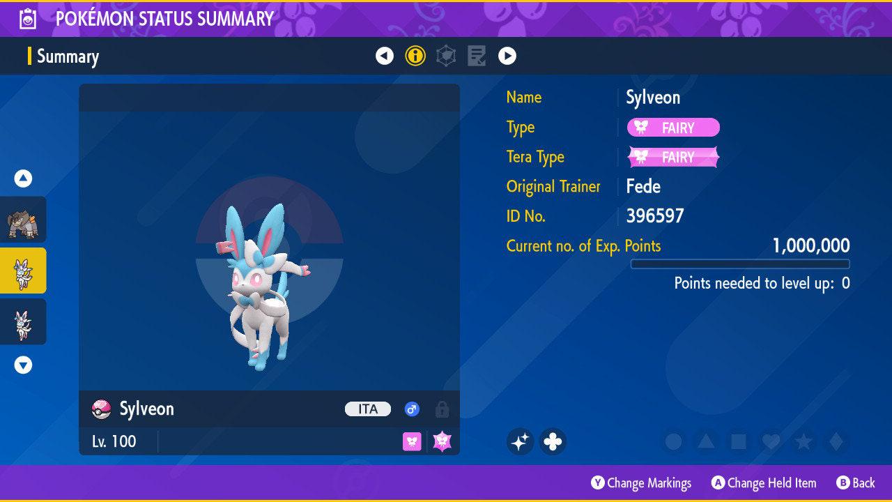 Shiny SYLVEON Pokémon Scarlet Violet 6IV Competitive Battle Ready Pokémon card photo 2