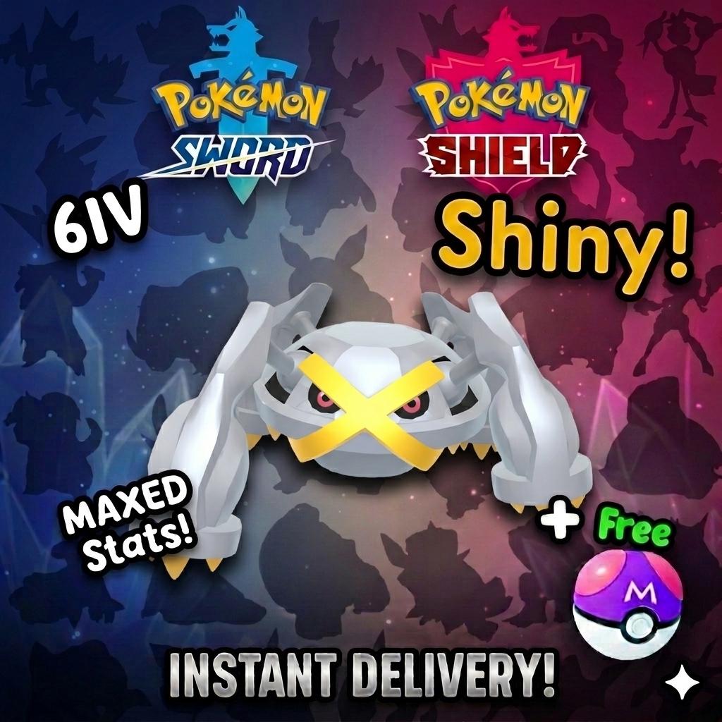 Shiny Metagross Pokemon Sword Shield 6IV Competitive Battle Ready – Sword & Shield Pokémon card photo