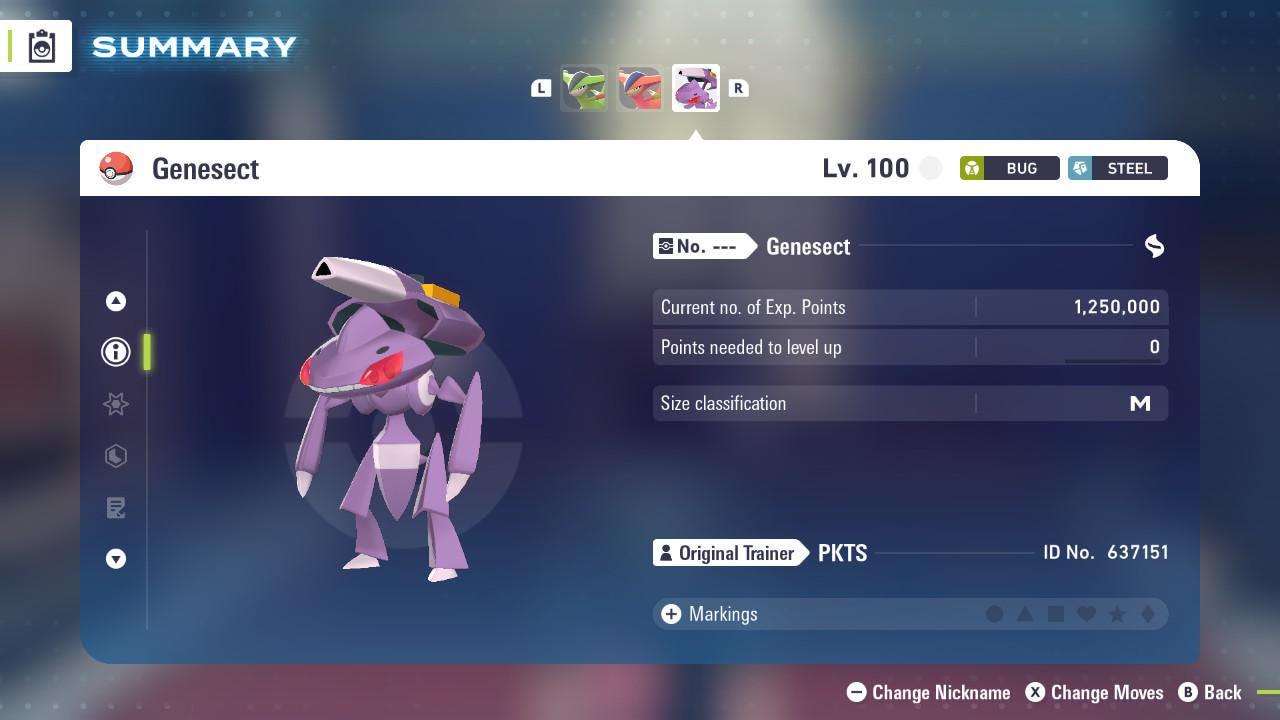 Non Shiny 6IV Genesect Pokemon Legends Za Mega Dimension DLC 6IV Competitive Battle Ready Pokémon card photo 3