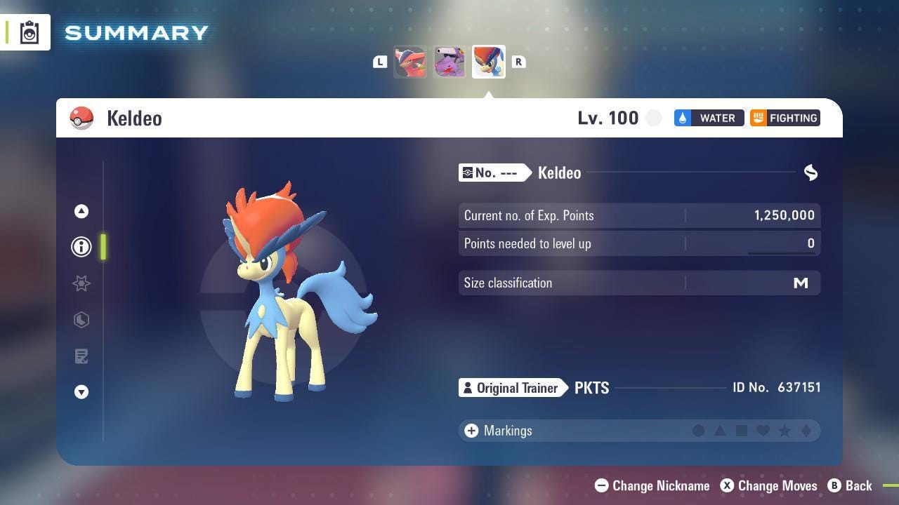 Non Shiny 6IV Keldeo Pokemon Legends Za Mega Dimension DLC 6IV Competitive Battle Ready Pokémon card photo 3