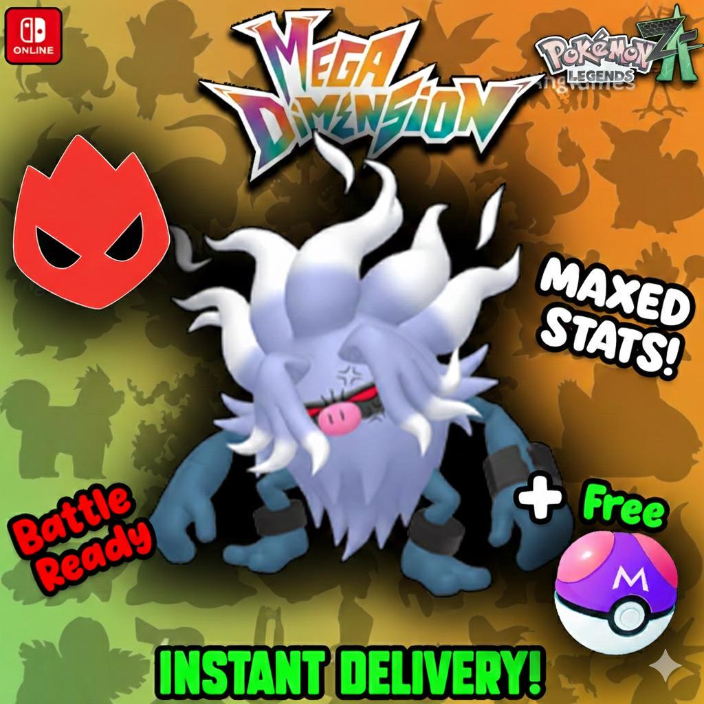 Alpha Annihilape Shiny 6IV Pokemon Legends ZA Mega Dimension DLC Pokemon Legends Za Mega Dimension DLC 6IV Competitive Battle Ready – Pokémon Legends Z-A Pokémon card photo