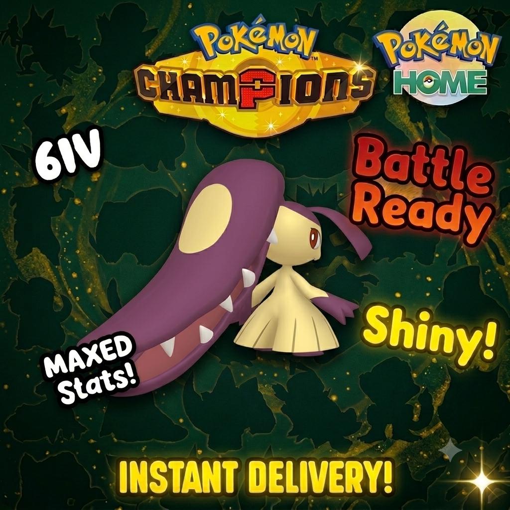 Foto de la carta Pokémon Mawile variocolor Pokémon Campeones 6IV competitivo listo para la batalla