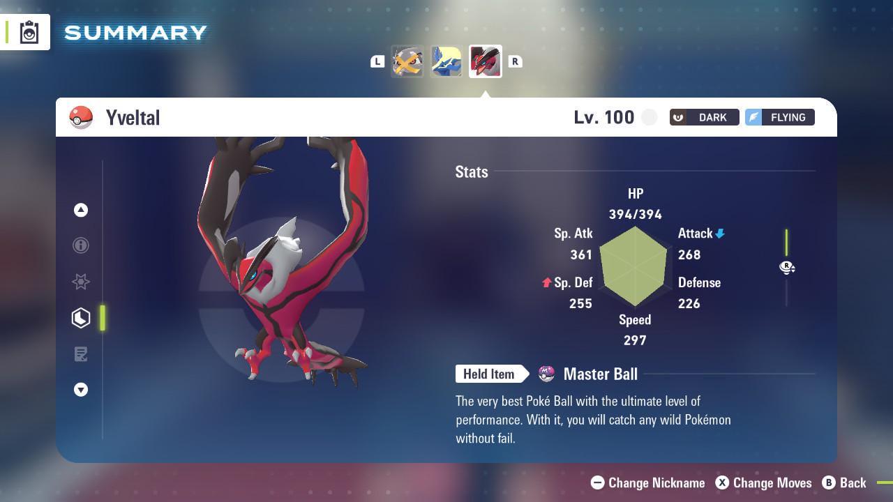 Pokemon Za Non Shiny 6IV YVELTAL Competitive Battle Ready Pokémon card photo 2