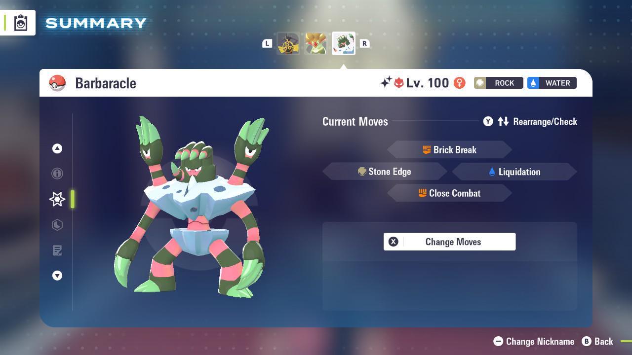 Shiny Alpha Barbaracle Pokémon Legends ZA 6IV Competitive Battle Ready Pokémon card photo 3