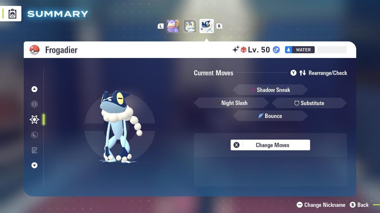 Shiny Alpha Frogadier Pokémon Legends ZA 6IV Competitive Battle Ready Pokémon card photo 4