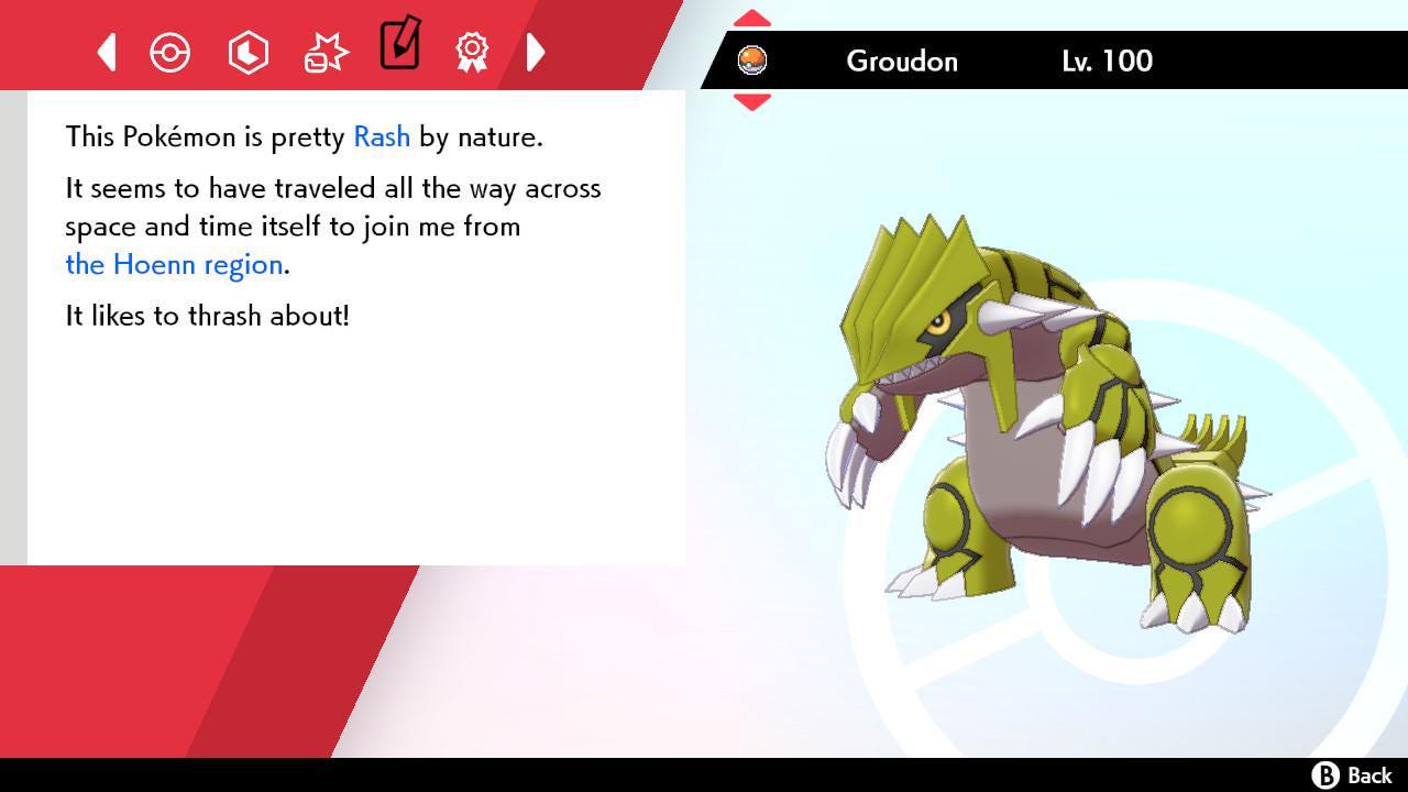 Shiny GROUDON Pokemon Sword Shield 6IV Competitive Battle Ready Pokémon card photo 4