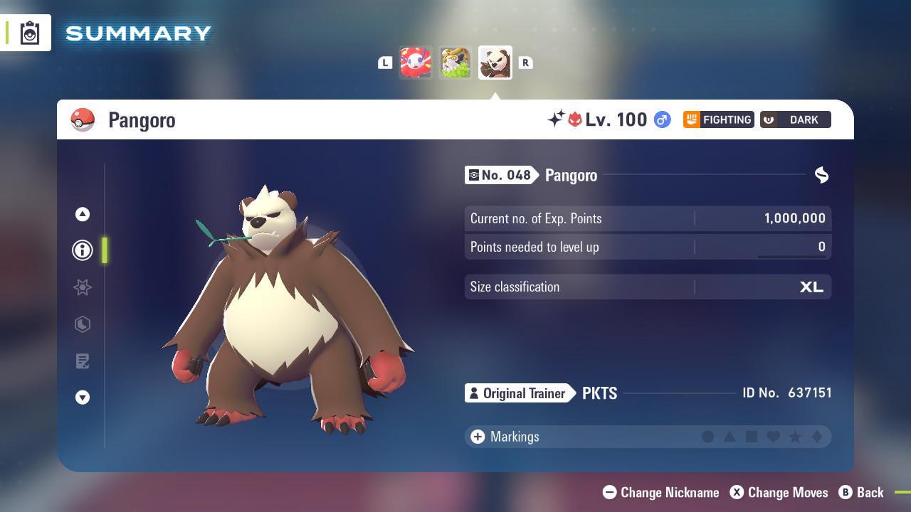 Shiny Alpha Pangoro Pokémon Legends ZA 6IV Competitive Battle Ready Pokémon card photo 2