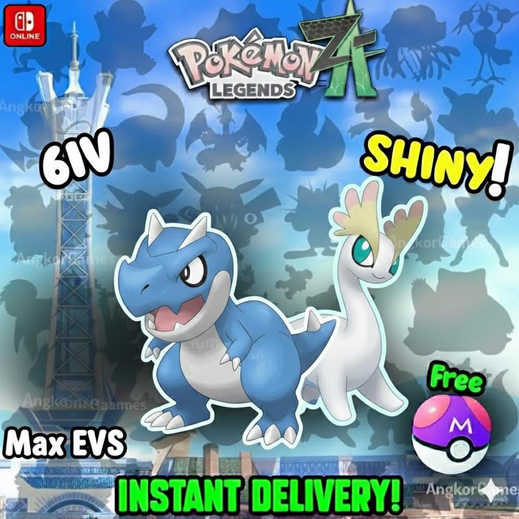 Pokemon Za FOSSIL Pack KALOS Shiny 6IV Pokémon Legends ZA 6IV Competitive Battle Ready Any Held Item Mega Evolution Pokedex – Pokémon Legends Z-A Pokémon card photo