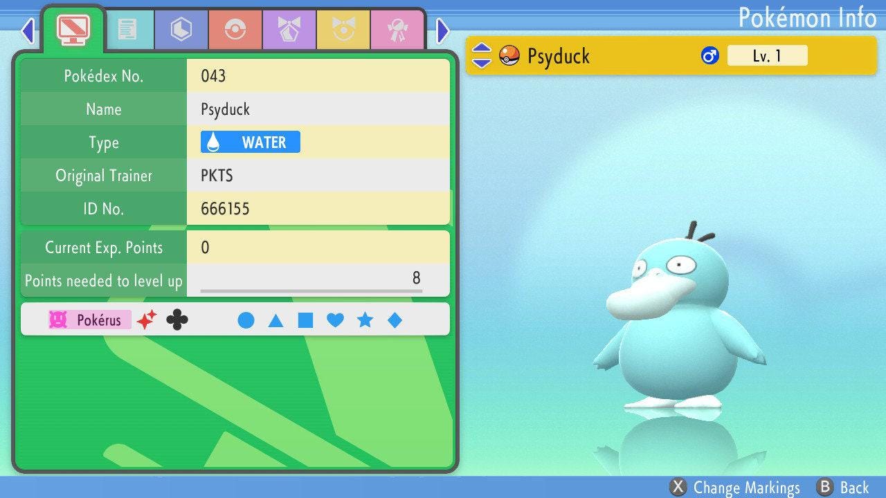 SHINY 6IV PSYDUCK Pokemon Brilliant Diamond Shining Pearl 6IV Competitive Battle Ready – Brilliant Diamond & Shining Pearl Pokémon card photo