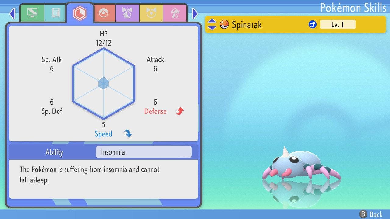 SHINY 6IV SPINARAK Pokemon Brilliant Diamond Shining Pearl 6IV Competitive Battle Ready Pokémon card photo 3
