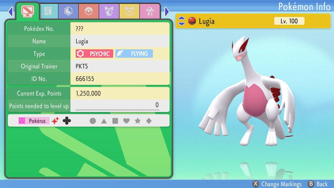 SHINY 6IV LUGIA Pokémon Brilliant Diamond Shining Pearl 6IV Competitive Battle Ready Pokémon card photo 4