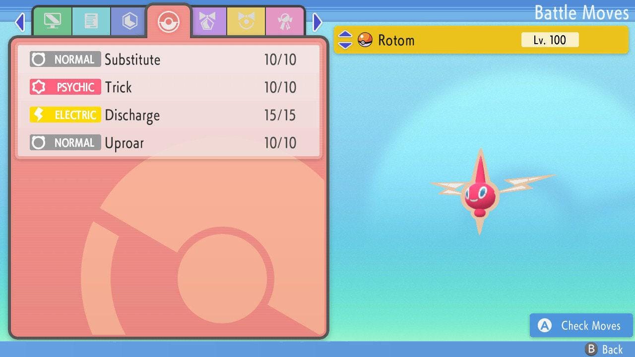 SHINY 6IV ROTOM Pokémon Brilliant Diamond and Shining Pearl 6IV Competitive Battle Ready Pokémon card photo 4
