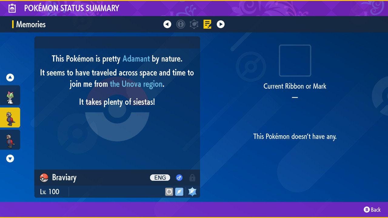 Shiny BRAVIARY Pokémon Scarlet Violet 6IV Competitive Battle Ready Pokémon card photo 3