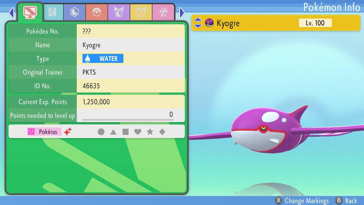 SHINY 6IV KYOGRE Pokemon Brilliant Diamond Shining Pearl 6IV Competitive Battle Ready Pokémon card photo 5