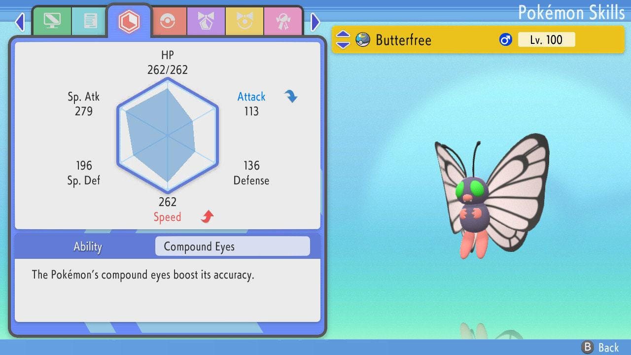 SHINY 6IV BUTTERFREE Pokemon Brilliant Diamond Shining Pearl 6IV Competitive Battle Ready Pokémon card photo 3