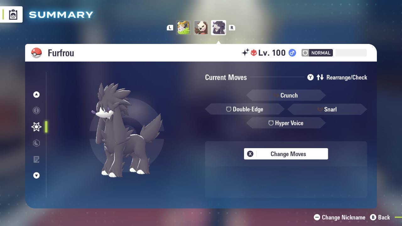 Shiny Alpha Furfrou Pokémon Legends ZA 6IV Competitive Battle Ready Pokémon card photo 4
