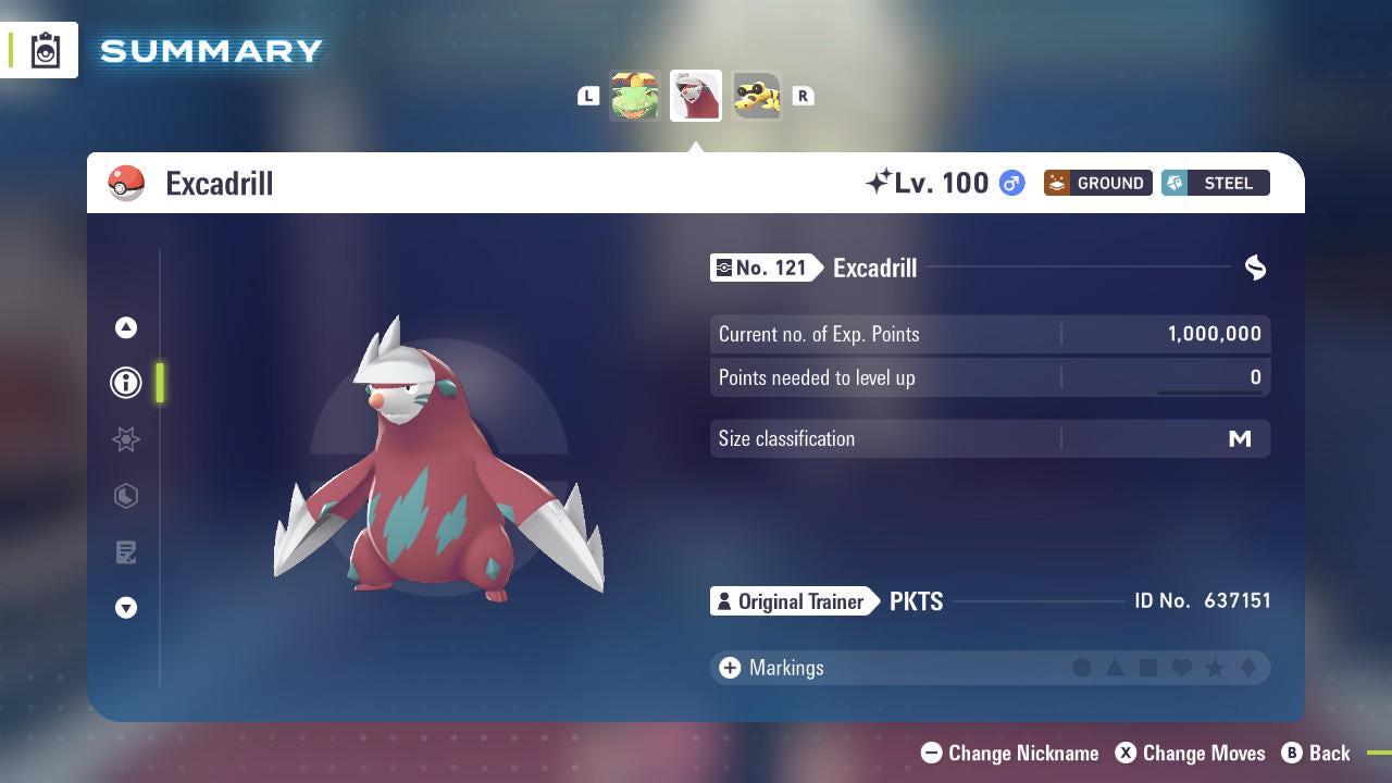 Foto de la carta Pokémon Shiny EXCADRILL Pokémon Legends ZA 6IV Competitivo Listo para la Batalla 2