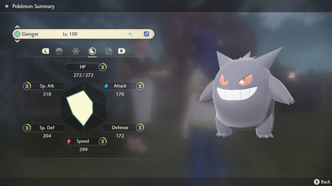 Shiny GENGAR Pokemon Legends Arceus 6IV Competitive Battle Ready Pokémon card photo 3