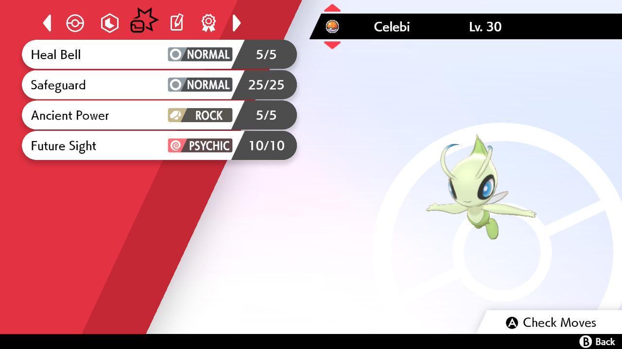 Celebi Lv. 30 Crystal Origin Event Pokérus Pokémon HOME Trade Sword Shield Rare Mythical Bonus Pokémon card photo 2