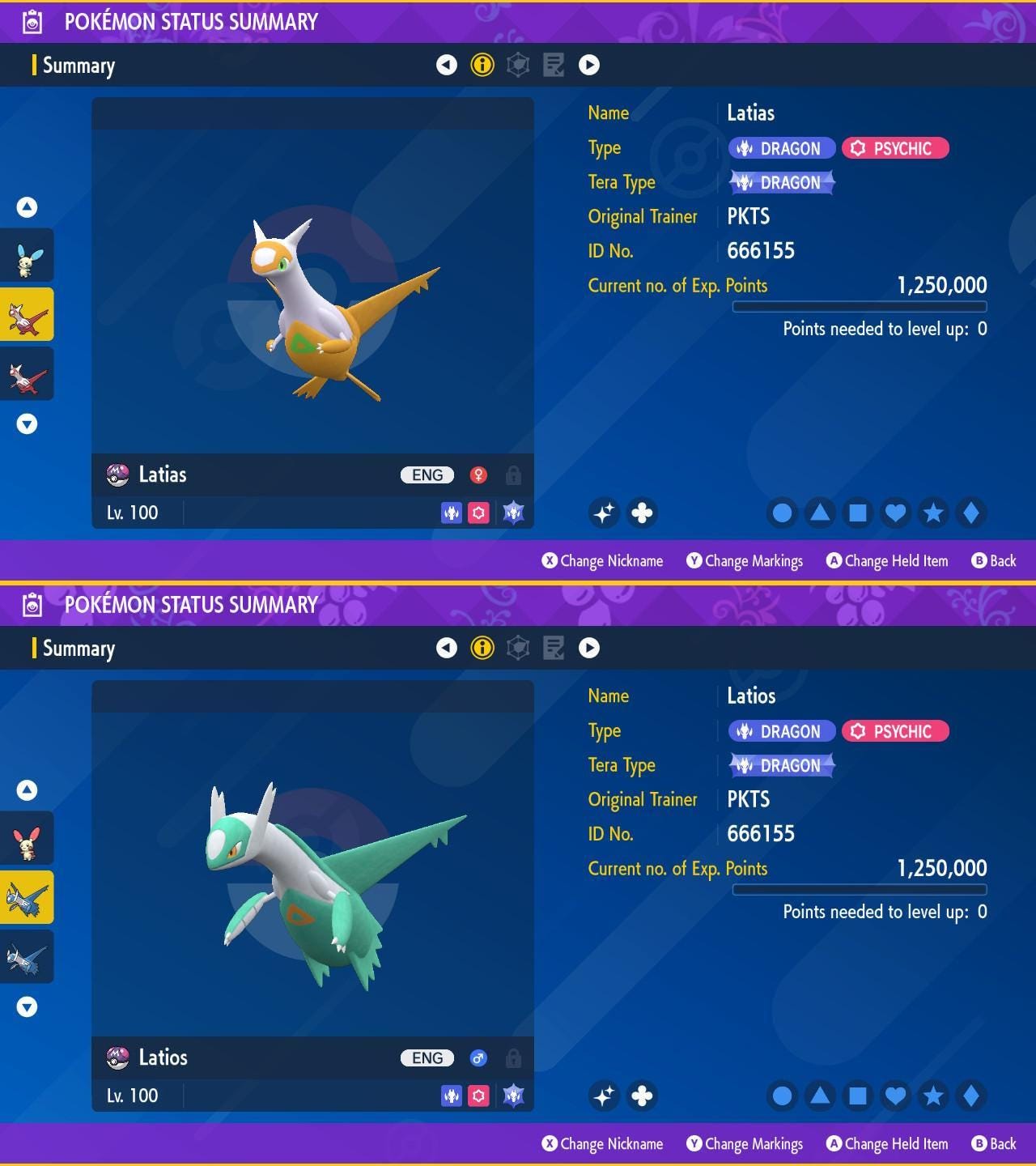 SHINY Latias, Latios Bundle Pack 6IV EV Pokémon Scarlet and Violet 6IV Competitive Battle Ready Pokémon card photo 2