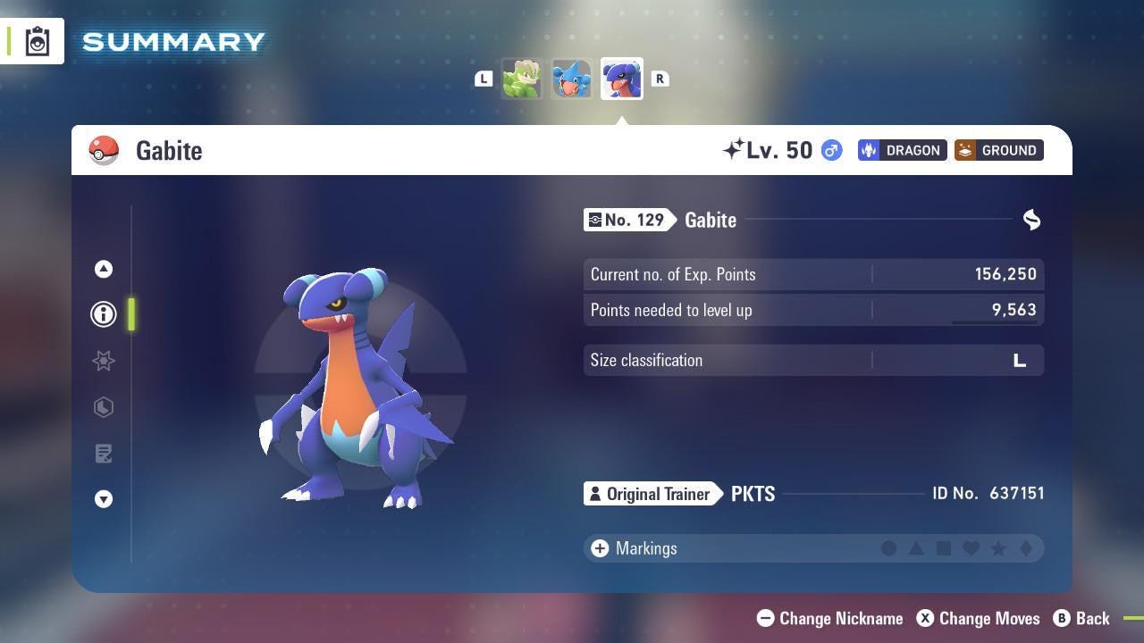 Фото покемона Блестящий ГАБИТ Pokémon Legends ZA 6IV Готов к соревновательным битвам 2