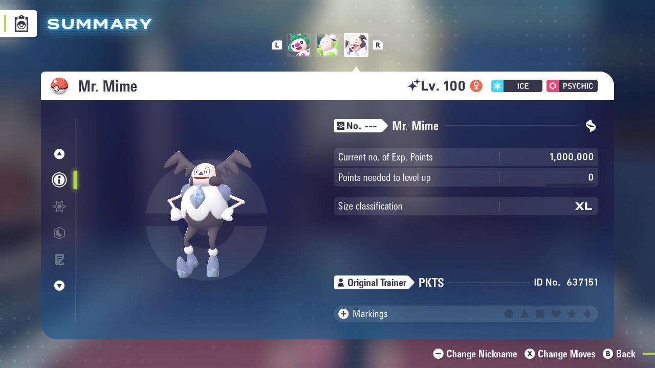 Shiny Galarian Mr. Mime Pokémon Legends ZA 6IV Competitive Battle Ready Pokémon card photo 2