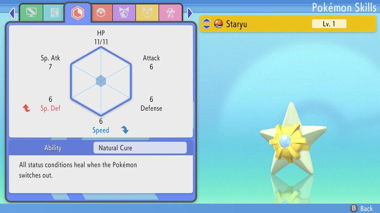 SHINY 6IV STARYU Pokémon Brilliant Diamond and Shining Pearl 6IV Competitive Battle Ready Pokémon card photo 3