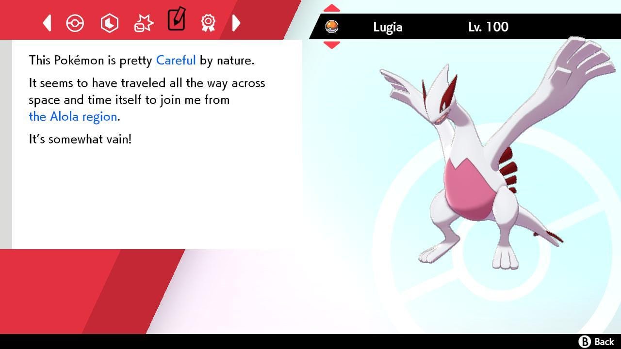 Shiny LUGIA Pokemon Sword Shield 6IV Competitive Battle Ready Pokémon card photo 3