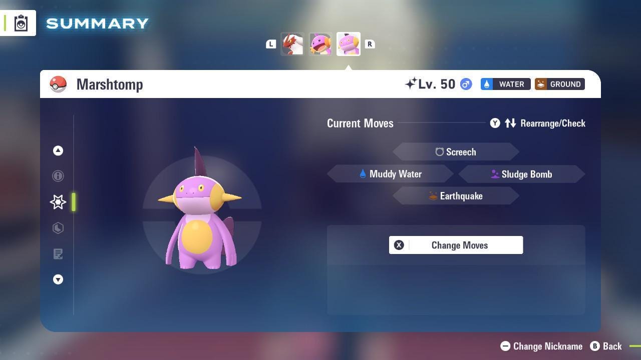 Shiny Marshtomp Pokemon Legends ZA Mega Dimension DLC 6IV Competitive Battle Ready Pokémon card photo 3