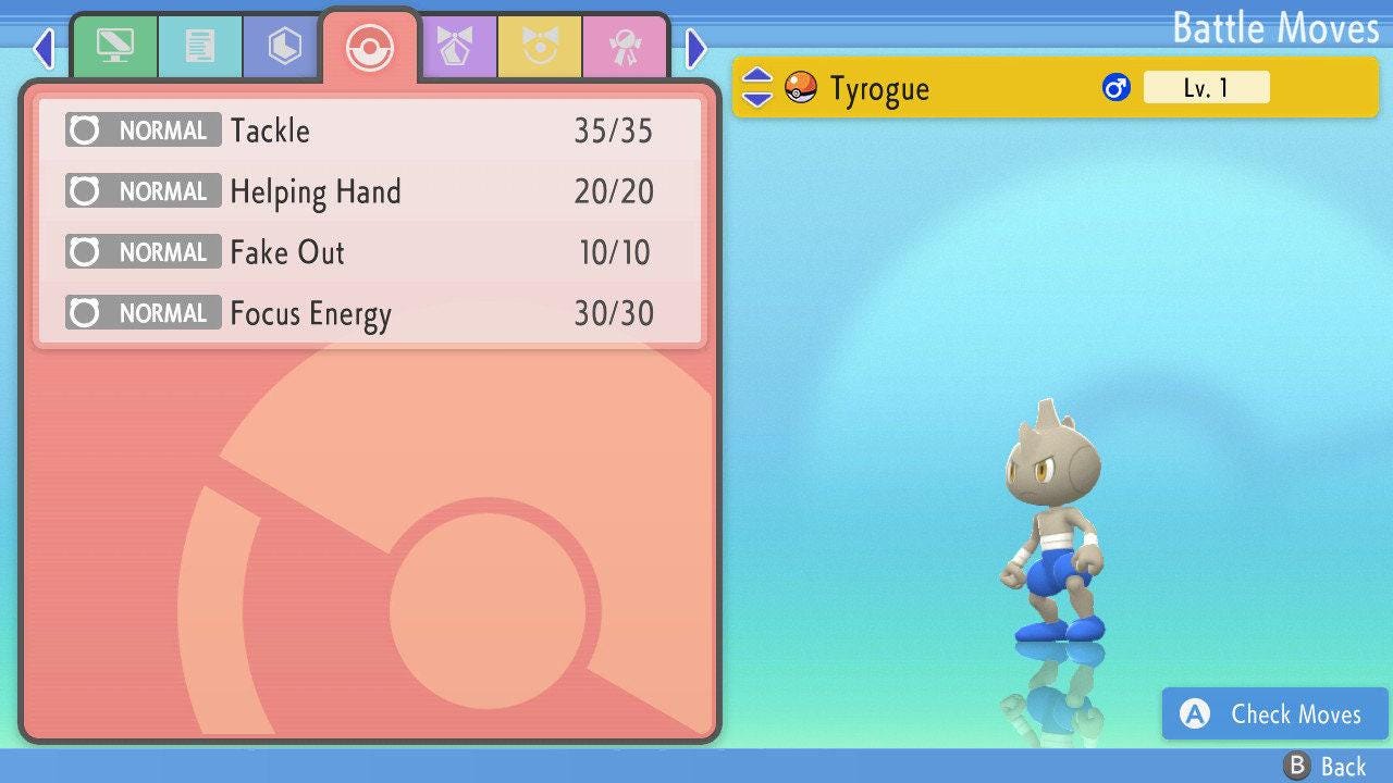 SHINY 6IV TYROGUE Pokemon Brilliant Diamond Shining Pearl 6IV Competitive Battle Ready Pokémon card photo 3