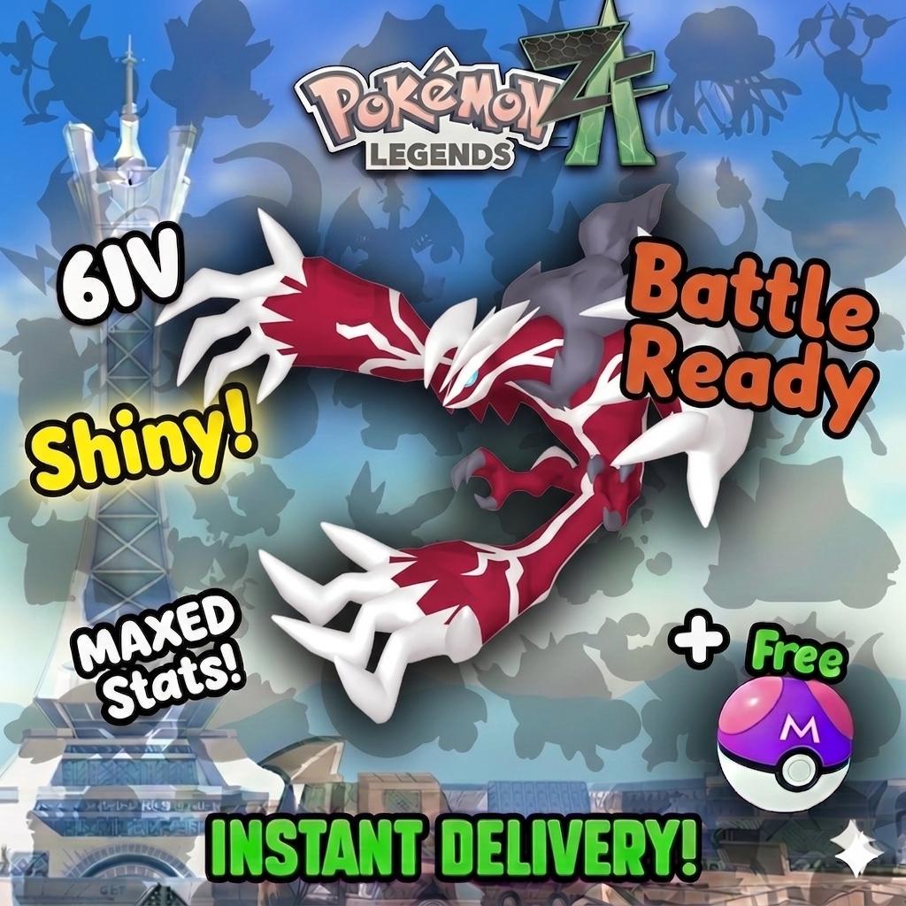 Pokemon Za Shiny 6IV YVELTAL Competitive Battle Ready Pokémon card photo