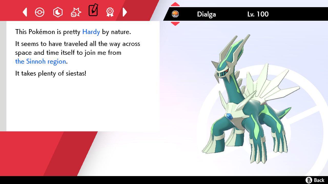 Shiny DIALGA Pokemon Sword Shield 6IV Competitive Battle Ready Pokémon card photo 4