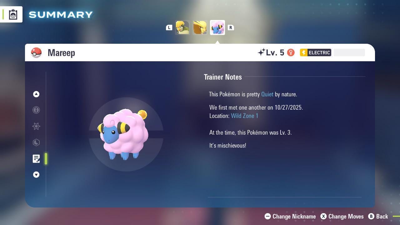 Shiny MAREEP Pokémon Legends ZA 6IV Competitive Battle Ready Pokémon card photo 4