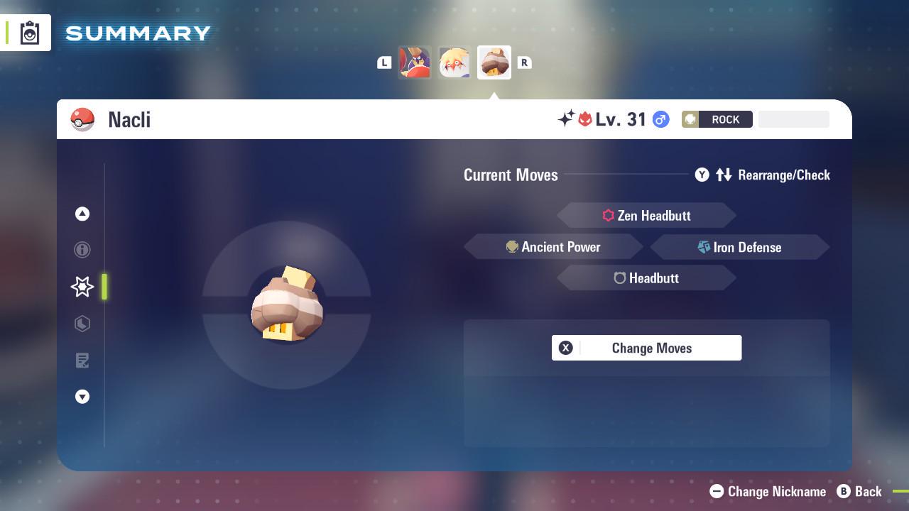 Фото покемона Блестящий Альфа Накли Pokemon Legends Za Mega Dimension DLC 6IV Готов к соревновательным боям 3