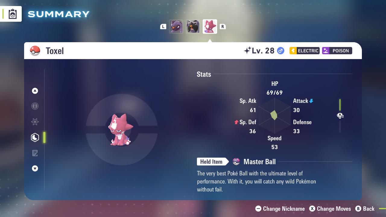 Shiny Toxel Pokemon Legends ZA Mega Dimension DLC 6IV Competitive Battle Ready – Pokémon Legends Z-A Pokémon card photo