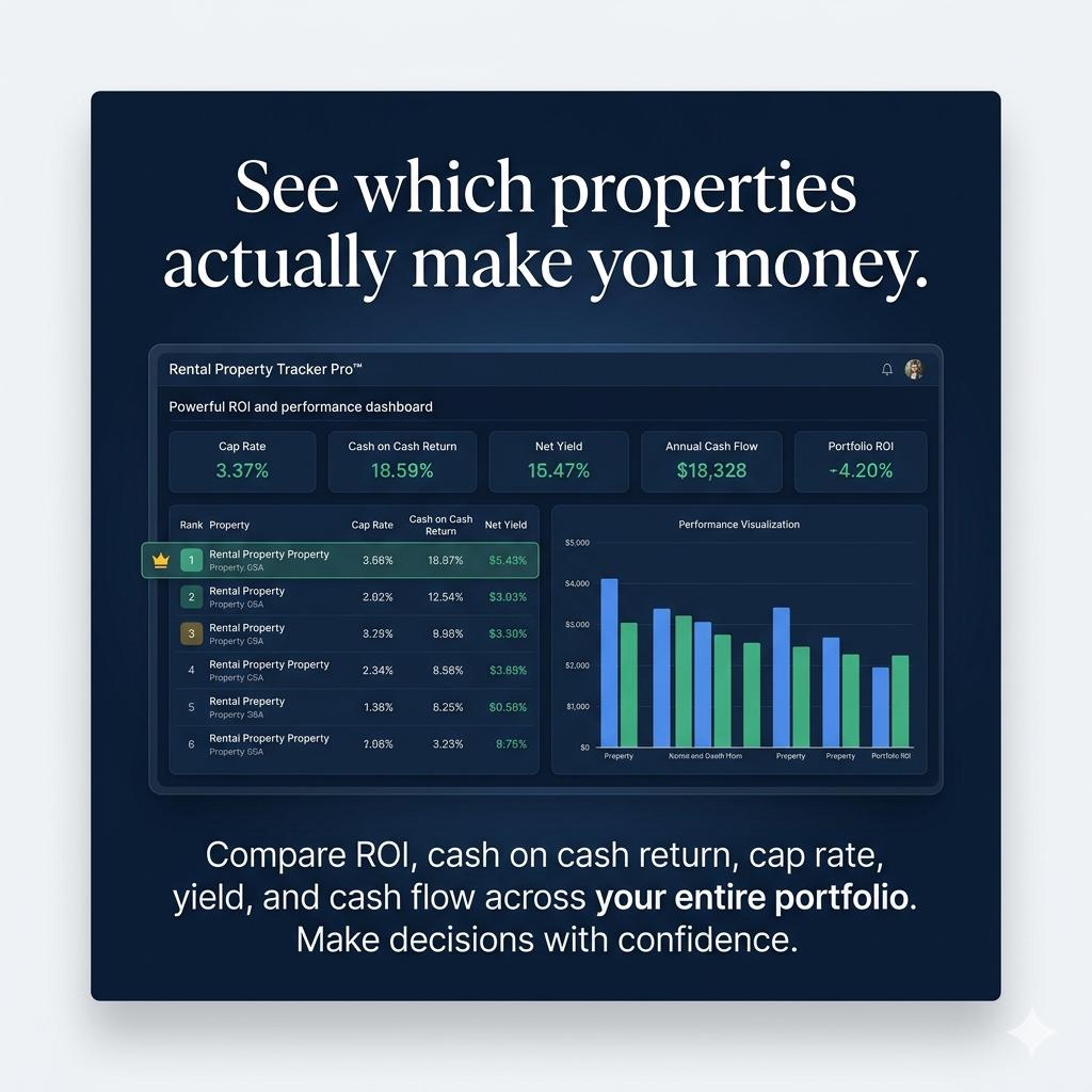 Rental Property Tracker Spreadsheet Landlord Income and Expense Cash Flow and ROI Dashboard for Real Estate Investors Google Sheets Excel Pokémon card photo 5