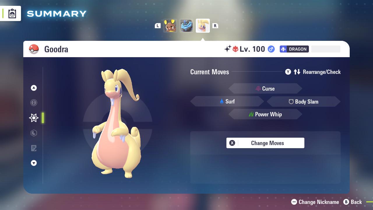 Foto de la carta Pokémon Goodra Alfa Shiny Pokémon Legends ZA 6IV Competitivo Listo para la Batalla 4