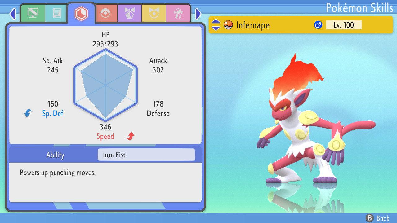 SHINY 6IV INFERNAPE Pokemon Brilliant Diamond Shining Pearl 6IV Competitive Battle Ready Pokémon card photo 2