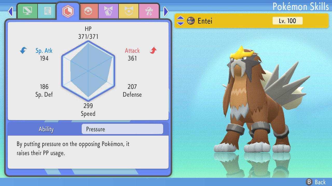 SHINY 6IV ENTEI Pokemon Brilliant Diamond Shining Pearl 6IV Competitive Battle Ready Pokémon card photo 4
