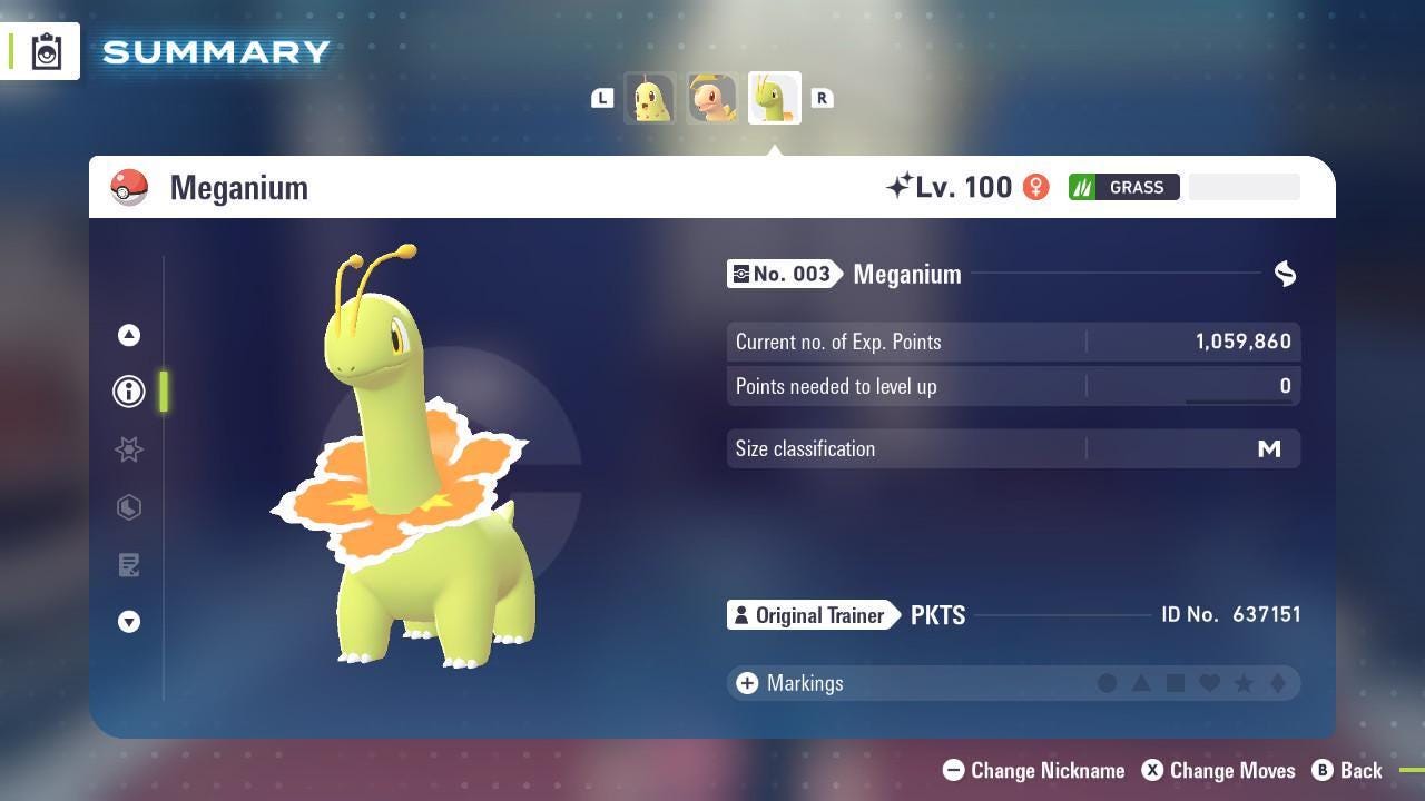 Shiny MEGANIUM Pokémon Legends ZA 6IV Competitive Battle Ready Pokémon card photo 3