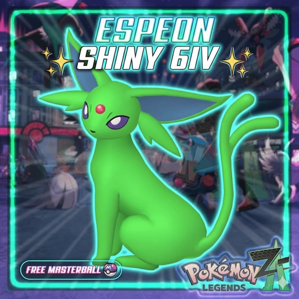 Фото покемона Сияющий ЭСПЕОН Pokémon Legends ZA, 6IV, готов к соревновательным боям