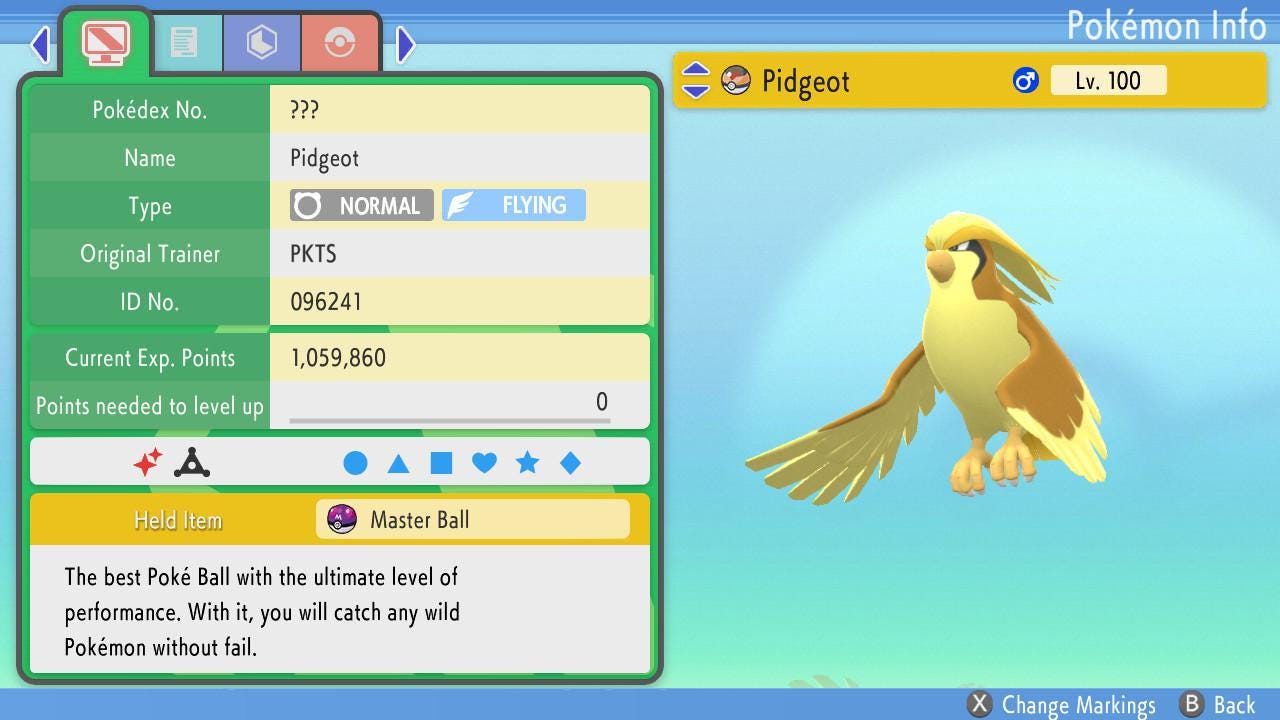 Shiny PIDGEOT Pokemon Brilliant Diamond Shining Pearl 6IV Competitive Battle Ready – Brilliant Diamond & Shining Pearl Pokémon card photo